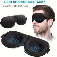 2pcs Unisex Sleep Mask, 3D Light Blocking Eye Mask, Comfortable Polyester, Ideal for Supine and Side Sleepers Eyepatch Eyepatch