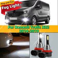 2Pcs 12V 6000K Front Fog Light LED Bulb Accessories Lamp Canbus For Renault Trafic X82 2014 2015 2016 2017 2018 2019