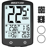 AliExpress Bikevee Large Screen Ultra-Long Standby Wireless Bike Computer USB Rechargeable Bicycle Speedometer Odometer Cycling Accessory