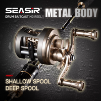 SEASIR JH All METAL Drum Baitcasting Reel CNC Machining Technology 9+1BB Max Drag 7kg Saltwater Fishing Reels