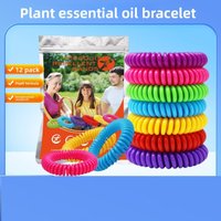 10Pcs Mosquito Repellent Bracelets Waterproof Mosquito Bracelet DEET-Free Anti-Mosquito Insect Control Wristbands Universal