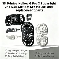 Ultra Lightweight 3D Printed Custom DIY Mouse Shell Hollow out Replacement Repair Part for G pro X Superlight 2 DEX