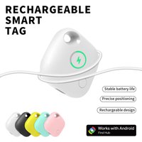 Rechargeable GPS Tag for Android Devices Work With Google's Find Hub Key Finder Smart Tag for Pixel Xiaomi Samsung Moto Locator