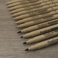 3pc/4pc/5pc/6pc pack fine-tipped drawing pens drawing syringe pens suitable for diary writing line drawings comic lines