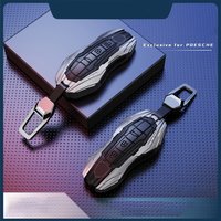 Zinc Alloy Car Key Shell Case Cover For Porsche 718 Cayenne Panamera 911 Macan Key Case Key Cover Taycan Cayman Boxster