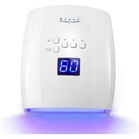 Rechargeable UV LED Nail Lamp 66W Lamp for Manicure with LCD Screen 4 Timer Settings Nail Art Manicure Tools for Home and Salon