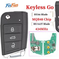 FeiFan Car Remote Key 433MHz MQB48Chip for VW Seat Golf 7 MK7 Tiguan Touran Polo for Skoda Octavia A7 5G6959752AB/BB 6V0959752D
