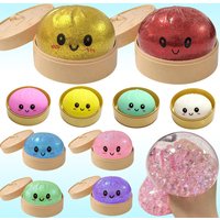High Quality Dumpling Squishy Gold Bursting Water Droplets Blind Box Relaxing Anxiety Antistress Rebound Squeeze Reliever Toy