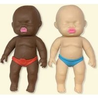 Hot Creative Decompression Artifact Natasha Doll TPR Palm Doll Slow Rebound Doll Black Doll Decompression Pinchmusicsquishy Toy