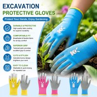 DIY Kids Safety Protection Gloves Durable Non-Slip Garden Work Gloves Portable Garden Supplies Gardening Gloves