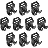 10 Pieces Tent Pole Connector Clips Camping Tent Clips Lightweight C Shaped