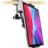 Kitchen Cabinet Tablet Mount Stand for 4-13'' Tablet & Phone Holder Stand Metal Tablets Cellphone Clamp Holder for IPad Air Pro