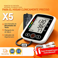 Blood Pressure Cuff Medical Upper Arm Blood Pressure Monitor Automatic Meter Portable Adjustable BP Monitor for Home Use Health