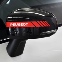 Car Rearview Mirror Side Decal Sticker Body Mod Parts For Peugeot 208 2008 308 3008 408 508 5008 4008 206 307 RCZ Expert Partner