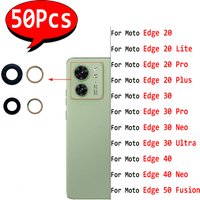 50Pcs,NEW Rear Back Camera glass Lens With Glue Adhesive For Moto Edge 20 Lite Plus 30 Pro 40 Neo 50 Fusion 30 Ultra