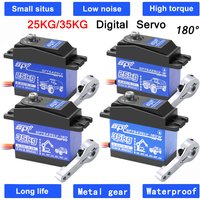 SPT 25KG 35KG Large Torque 180° Metal Gear Digital Servo Waterproof Motor 25T Arm for RC Crawler Car SCX10 TRX4 Drift Robot Part
