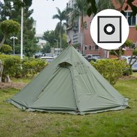New Pyramid Tent With Snow Skirt Ultralight Outdoor Camping Teepee With Chimney Hole For Cooking Watching Bird Backpacking Tent