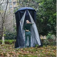 Multifunctional Bracket Umbrella Tent, Outdoor Camping Fishing Mobile Toilet Shower Changing Privacy Shelter