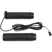 Manetka gazu SM-3A, czarna, do roweru elektrycznego, wykonana z ABS i stopu aluminium, ergonomiczna, lekka konstrukcja.