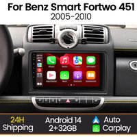 MEKEDE Wireless CarPlay Android Auto Car Radio for Mercedes Benz Smart Fortwo 451 2005 - 2015 GPS Navigation 2 Din Autoradio image 4