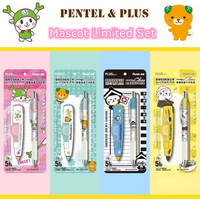 Japan Pentel&plus Joint Gel Pen Correction Tape Wh-615l Quick-drying Press Pen Bln75 Black Pen 0.5 Stationery School Supplies