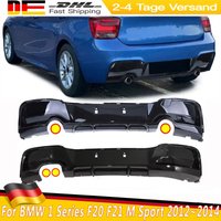Glänzend Schwarze Heckstoßstangen-Lippe für BMW F20 F21 M Sport 2012~2014 M135i M140i Heckstoßstangen-Diffusor Spoiler Karosserie-Kit