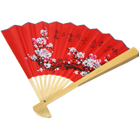 Large Lightweight Bamboo Chinese Style Hanging Fan Decorative Folding Fans Wall Pendant Home Decor Photo Props Modern Fans