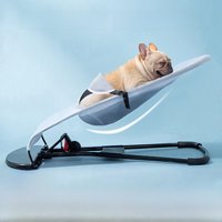 Portable Dog Rocking Chair Pet Bed Teddy Lounger French Bulldog Sleeping Small Swing Net Cloth Dog Rock Bed