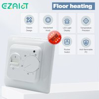 Elektrische 16A Boden Heizung Raum Thermostat Zimmer 3A Wasser Fußboden Manuelle Temperatur Controller Hause Mechanische Thermostat