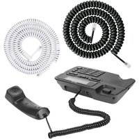 RJ9 RJ11 4P4C Telephone Handset Cord Coiled Fix Landline Phone Wire For Clear Calls And Durability 200cm 300cm