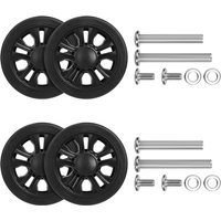 GUGULUZA 4Pc Luggage Wheels W/H Screw Caster Suitcase Wheel Replacement Suitcase for Wheel Trolley Durable Mute Suitcase Casters