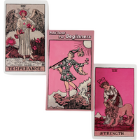 Rider 78pcs Tarot Cards Deck Set for Beginners,Prophecy Divination Deck Family Party Game Tarot Cards Deck