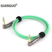 1/4 Inch Cable TRS Guitar Cable,Instrument Cable Guitar AMP Cord Right Angle 6.35mm Male to Male Stereo Audio Cable 0.3M-25M