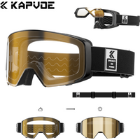 KAPVOE Photochromic Snow Goggles Snowboard Anti-Fog Mask for Women UV400 Protection Glasses Snowmobile Winter Men Ski Goggles