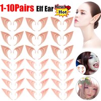 10-1Pair Halloween Angel Elf Ears Fairy Cosplay Latex Ears Halloween Decoration Monster Ears Vampire Cosplay Costume Accessories