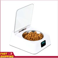 Automatic Cat Feeder with Infrared Sensor Cover Removable Bowl Battery Powered Intelligent Automatic Opening Lid Dog Feeder