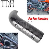 Carbon Exhaust Protector Heat Shield Muffler Pipe Cover Guard for Pan America 1250 S RA1250 RA 1250S Harley PANAMERICA1250 21-26