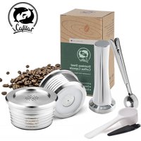 Reusable stainless steel coffee capsule kitchen reusable coffee capsule cup filter compatible with Delta Q coffee accessories