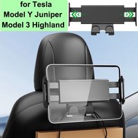 for Tesla Model Y Juniper 2026 Front Seat Backrest Phone Holder Hook Model 3 Highland Rear Seater Laptop Stand Mount for iPhone