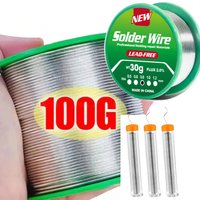 100g/50g/30g/20g/8g Bleifreier Lötdraht mit Niedrigem Schmelzpunkt Sn99.3/Cu0.7 Hochreiner Lötdraht mit Kolophoniumkern