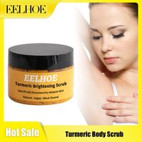 EELHOE Turmeric Body Scrub Exfoliate Shrink Pore Remove Blackheads Reduce Fine Lines Relieve Dryness Skin Nourishing Scrub Cream