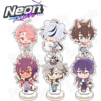 New Cartoon Game Anime NU: Carnival Love Pop 10cm Acrylic Stand Aster Figure Eiden Statue Garu Desk Ornaments Fans Collect Gifts
