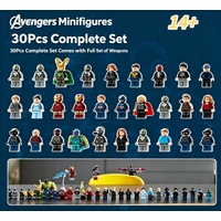 Hot Sale Superhero Mini Figurines Building Blocks Bundle Play Toy for Children Premium Gift Study Room Decor Ornament