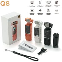1080P Pocket Action Camera for Vlogging Handheld Pocket Sports Cam LCD Display Rotatable Lens Vlog Recorder for Bicycle Travel