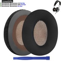 Replacement Velvet Earpads Ear Pad Cushion Cups Muffs Repair Parts for Sennheiser Momentum 2 2.0 HD1 1.0 1 One On Ear Headphones