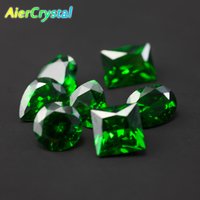 Hight Quality Cultivate Gemstones Synthetic Emerald Laboratory Grown Green Crystals Used for Inlaying Bare Stones in Jewelry