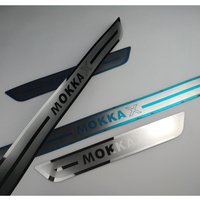 For Opel Vauxhall Mokka X 2012-2020 Door Sill Scuff Plate Trim Stainless Threshold Pedal Entry Guards Protector Car Accessories
