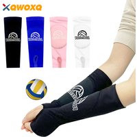 1 Pair Volleyball Padded Passing Forearm Hitting Sleeves, Arm Sleeves and Wrist Support with Protection Pad for Girl, Boy, Adult