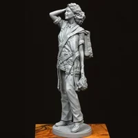 Resin Model figure soldier, 1/16, Ata, British female pilot during, WW2, WWII Military themes, Unassembled and unpainted kit