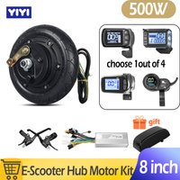 AliExpress kun ray 36V48V500W Brushless Hub Motor Scooter 8inch Electric Scooter Motor Wheel Conversion Kit with S886/GZ3 Display Conversion Parts